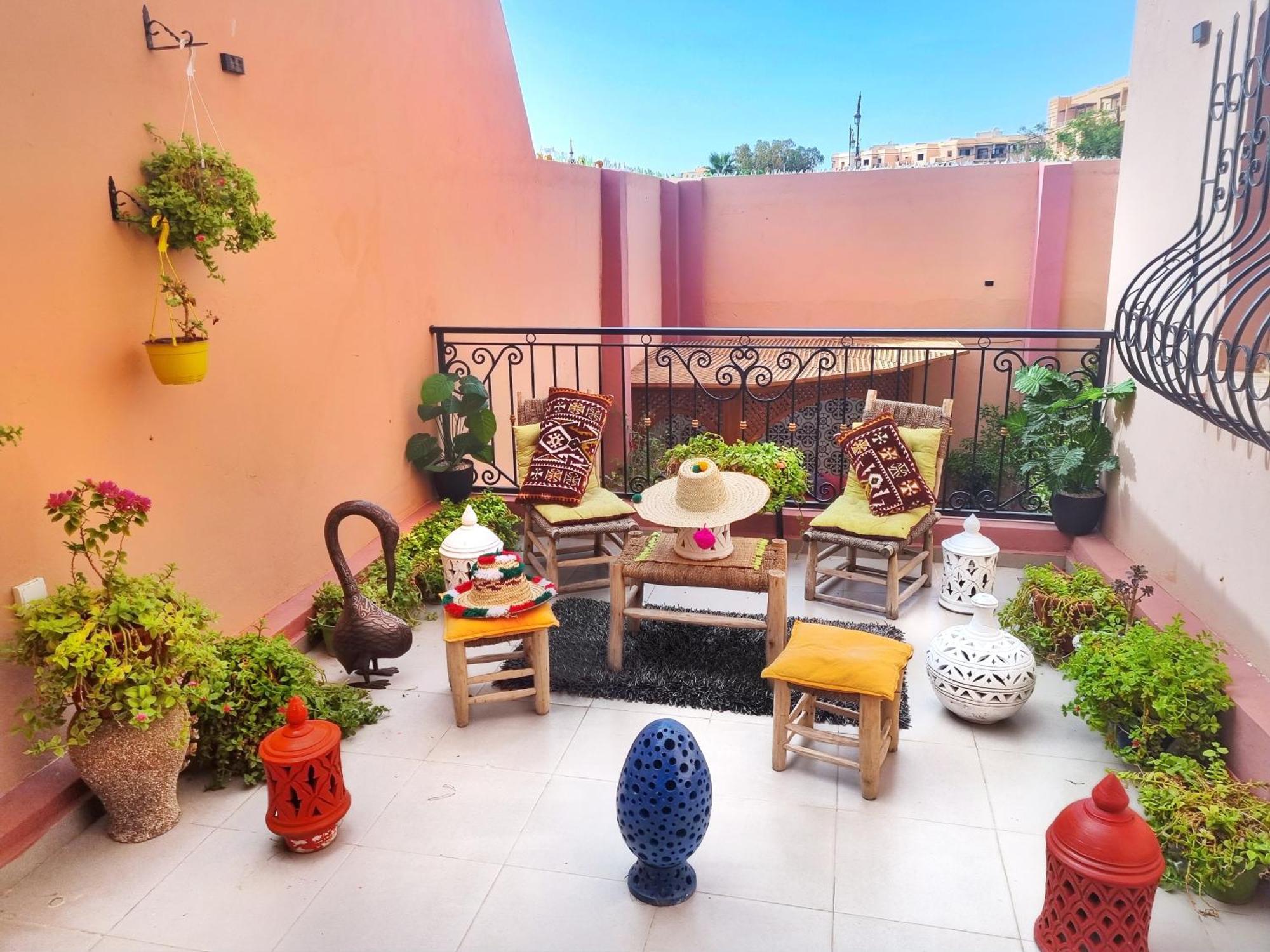 Oranger Family House City Center, Private Large House, Terasse Garden View, Free Parking Marrakesh Exterior photo
